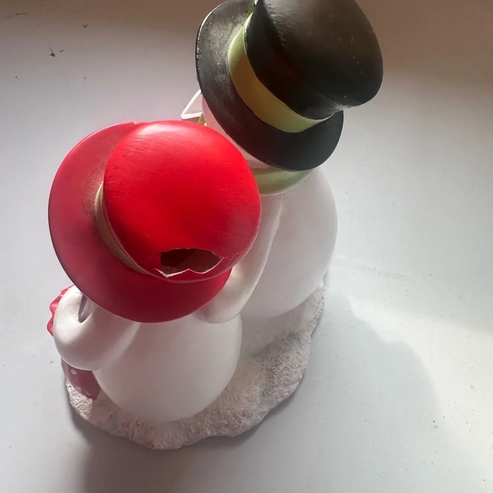 Hobby Lobby Red and Green Holiday Decor Snowman Set‎